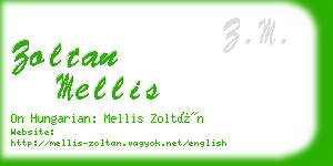 zoltan mellis business card